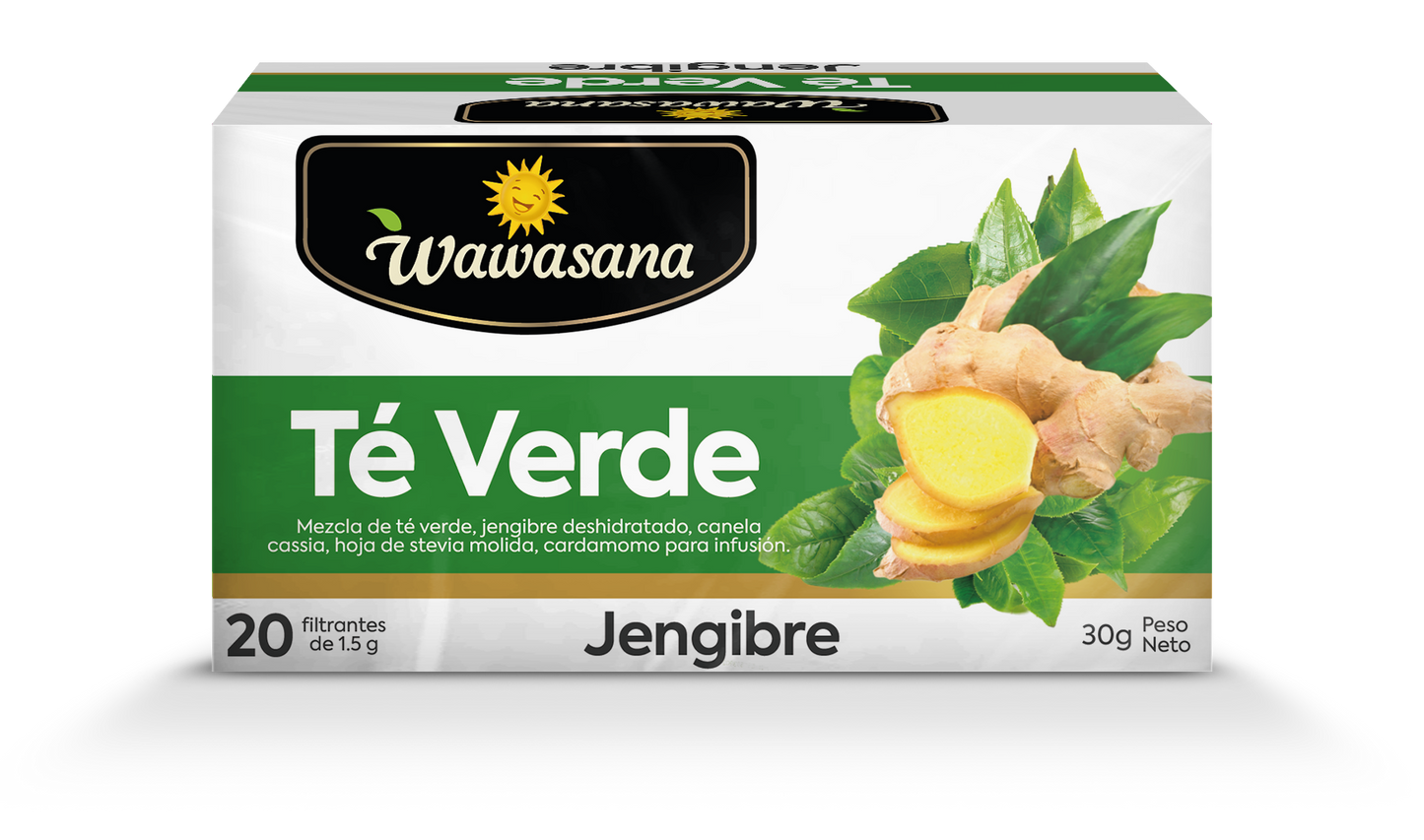 Té verde con Jengibre / Kión Wawasana