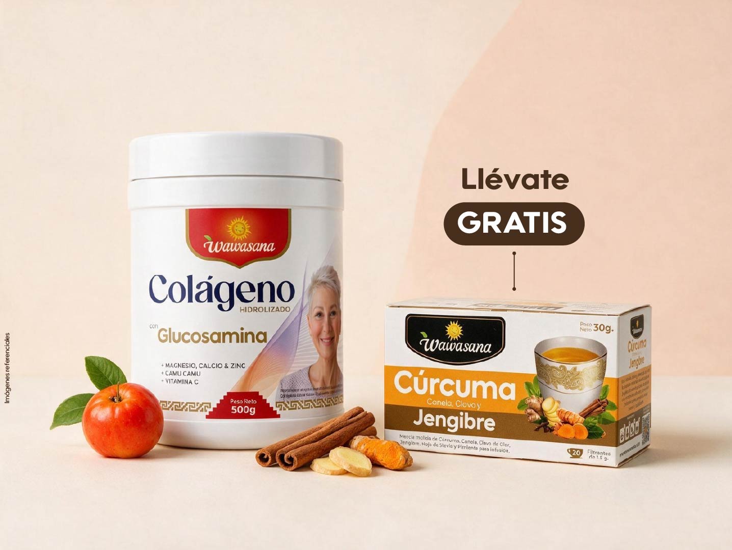 Colágeno Con Glucosamina 500gr Wawasana
